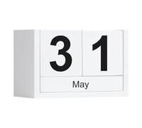 Desk Date Display Calendar For Desk Small Size Daily Desktop Perpetual Cute Date Display Accessories Holiday and Vacation Reminders(White,Small Size)