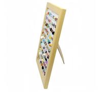 Desk Decor Mineral Study Frame with 80 Labeled Rock Samples | Framed Natural Stone Collection for Learning Rooms, Curio Shelves, Display Areas