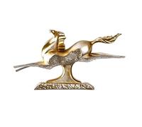 Desk Decorations Ornaments Sculpture Modern Sculpture Surf Chasing Wild Galloping Horse Statue Craft Gift Decor Two Colors Home Decoration Statue Room Accessories