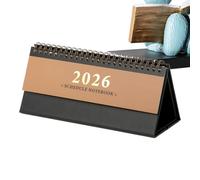 Desk Diary 2025-2026 | Monthly Desk Calendar on Stand with 2026 - Daily Home School Supplies for Work Study Dorm Workshop
