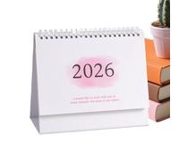 Desk Diary 2026 - Monthly Desk Calendar 2025-2026 | Elegant Binding Academic Planner for Student Teacher Planning School Classroom