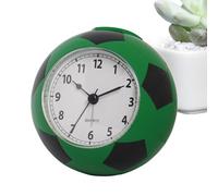 Desk Digital Clock - Quiet Soccer-Shaped Alarm Clock,Analog Alarm Clock, Electronic Clock, Creative Football Soccer Clock for Living Room Decor