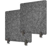 Desk Divider Acoustic Noise Reducing Panel, 2 Pack Freestanding Sound Proof Divider for Table Privacy and Public Space Protection