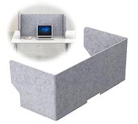 Desk Divider Felt 60/80/100cm, Noise Protection Partition, Acoustic Panel for Workstation, Wire Hole 20cm, Improve Space Acoustics, Boost Productivity