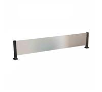 Desk Divider Partition for Privacy, Commercial Countertop Screens for Restaurants and Bars, Decorative Art Panels (Set of 6) - Black Color