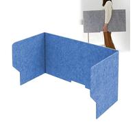 Desk Divider Privacy Panel Set, Sound Absorbing Partition, Reduce Noise and Visual Distractions, Large Cubicle Screen for Office, Home and Student Workspaces