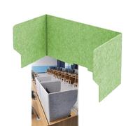 Desk Divider Privacy Screen, Portable Fold 3 Panel Sound Absorbing, Desk Partition Cubicle Wall Freestanding Noise-Reduction Room Divider, For Home Office Classroom Remote Learning(Green,100cm)