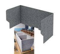 Desk Divider Privacy Screen, Portable Fold 3 Panel Sound Absorbing, Desk Partition Cubicle Wall Freestanding Noise-Reduction Room Divider, For Home Office Classroom Remote Learning(Dark-grays,100cm)