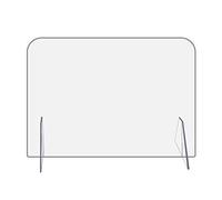 Desk Divider,Sneeze Guard Shield,Perspex Screen Sneeze Guard for Counter,Clear Film Protective Shield for Cafes, Retail Stores, Cashier, Receptionist/A / 50×60