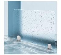 Desk Dividers Office Partitions Acrylic Frosted Desktop Divider Panel Privacy Divider for Students, Semi-Transparent 4 3 2 Pcs Office Desk Partition Screen, Cafeteria Sneeze Guard Library Table Separa