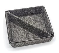 Desk Drawer Organiser Trays, 3 Pcs Felt Drawer Organizers Makeup Storage Boxes, Washable Cosmetic Makeup Drawer Dividers, Storage Bins Trays Drawer Tidy Organiser for Home Office Stationery Dresser