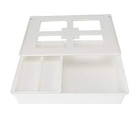 Desk Drawer, Under Desk Storage Drawers Organizer Storage Container Hidden Desktop Drawer Tray for Home Office School Desk(L)