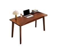 Desk, Durable Rubberwood Construction, Versatile Design for Home & Office, 140x60x75cm (55.1x23.6x29.5in), Elegant Brown Finish