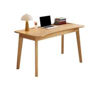 Desk, Durable Rubberwood Construction, Versatile for Home Office, Modern Beige Design, 80x60x75cm (31.5x23.6x29.5in), Sturdy & Stylish Workstation