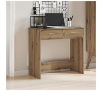 Desk Engineered Wood 80x40x75 cm. Artisian Oak Drawer Compact Modern Minimalist