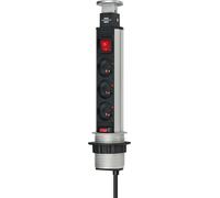 Desk Extension 3 Way 2m Sockets H05VV-F Tower Power 1396201003