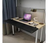 Desk Extension Tray 40 x 20 cm Foldable Black No Punching Ideal for Home & Office Increases Workspace Efficiency & Comfort 60 x 25 cm Size