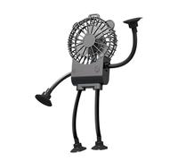 Desk Fan - 3 Speed Robotic Suction Cup Table Blower,Fan For Next To The Bed | For Use In Office, Bedroom, Work, Next To Bed, On The Night Table, Home And Student Room
