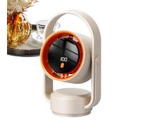 Desk Fan 5 Wind Speed, 1800mah Rechargeable Table Air Circulator Fan, Portable Cooling Device System, 16cm Size, 10cm Width, with Style for Home Bedroom Study Dorm Travel Camping Use