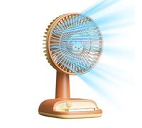Desk Fan Adjustable Angle 3 Speeds Rechargeable Away | Fan for the room from For Home Apartment Living Room Study Office Dormitory Travel Camping