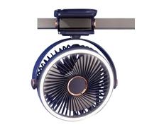 Desk Fan Clip - Adjustable Desk Ventilator, Quiet Air Mover | Portable Clamp Spinner, Rechargeable Cooling Station, Flexible Rotation Propeller, Mini Holder Blower, Tilt Fan For Bedroom offices