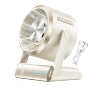 Desk Fan | Compact Table Fan - Rechargeable Air Circulator Fan with 100 Speed Digital Display, Accessories