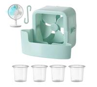Desk Fan Cooling Attachment - Hangable Ice Box Cup Device, Portable Summer Cooling Accessory, Energy Saving Air Enhancer | Tent Patio Festival Balcony Yard Bedroom Office Home Desktop Floor
