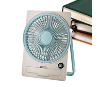 Desk Fan, Desk Fans Small Quiet, Electric Personal Cooling Tool Lcd Digital Display USB Powered Hangable Standing for Kitchen Student Dormitory Home Office