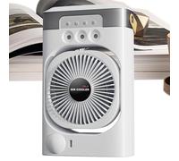 Desk Fan Fan, AC Fans That Blow Cold Air for Bedroom with Powerful Airflow, 7-Color Night Light, Desk Humidifier for Cubicle Accessories