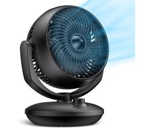 Desk Fan For Bedroom & Office 28dB Silent Air Circulator Cooling Powerful Airfl