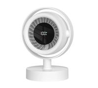 Desk Fan Rechargeable Oscillating Fan with Display | Cordless Fan For Bedside Table For Bedroom, Office, Travel, Home, Camping, Kitchen, Table, Work, Sleep