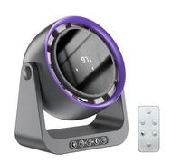 Desk Fan Rechargeable with Remote & LED Display, 5400mAh USB Desktop Fan, 5 Speeds, 120° Adjustable Tilt, Timer & Sleep Mode, Night Light, Small Table Fans for Bedroom Office Home Kitchen Camping