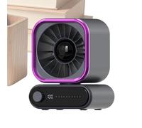 Desk Fan - USB Rechargeable Cooling Tool, Auto Oscillation Tabletop Personal Air Blower | ABS PC, 4000mAh, Type-C, Home Office Dormitory Travel, Quiet Airflow, Nightstand, All Day Cool