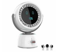 Desk Fan with AI Tracking Head Movement Follow 200 Speeds，white