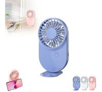 Desk Fans, Quiet Cooling USB Fan for Bedroom and Office, Lightweight Desk Fans Cooling Quiet Design, Portable for Travel, Study or Work, Multi-Color Options to Match Any Space (Blue)