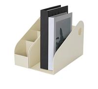 Desk File Holder Organizer | Office Desktop Storage Rack - Textbook Vertical File Storage Rack Holds Important Files And Textbooks
