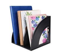 Desk File Organiser, Detachable File Rack Holder Desktop Triplicate Magazine Plastic Holders Frames File Dividers Durable Document Cabinet Rack Book Holder Stand Organiser Document Desk Organiser Box
