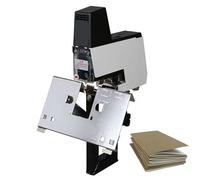 Desk Flat Saddle Stapler, Electric Stapler Binder Machine, Book Binding Machine with Foot Switch, 210 Staples Store Capacity and Thickness Range 2-50 Sheets of Paper, for Schools, Offices