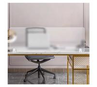 Desk Frosted Acrylic Clamp-On Panel Acoustic Freestanding Divider Desk Privacy Shield Clear Color Perfect for Office Cube and Workspaces.