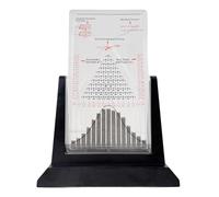 Desk Galton Board, 230×310mm Probability Demonstration Model with Bell Curve, Effective Statistical Law Demonstration, for Physics & Education, Random Distribution