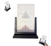 Desk Galton Board, Desk Galton Board with Bell Curve, Physics Lab Teaching Tool, Effective Statistical Law Experiment Tool, for Random Distribution (1Pcs)
