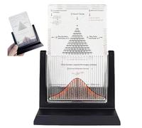 Desk Galton Board, Effective Statistical Demonstration Probability Distribution Model, with Bell Curve, for Physics Lab Teaching & Random Distribution