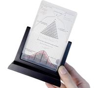 Desk Galton Board, Normal Distribution Physics Experiment Demonstration Tool, Interactive Bell Curve Model, for Probability Education, Quality Control, Financial Model