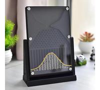 Desk Galton Board, Physics Lab Teaching Tool, Probability Demonstration Model, with Bell Curve, Effective Statistical Law Experiment Tool, Inspire Curiosity and Enhance Learning, 12x18cm Acrylic