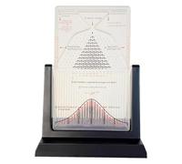 Desk Galton Board,Probability Demonstration Model, Effective Statistical Law Demonstration, Physics Lab Teaching Tool, Random Distribution(16x12cm,Black)