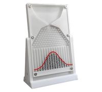Desk Galton Board,Probability Demonstration Model With Bell Curve,12 * 18cm Dalton Board,Physics Lab Experiment Tool For Random Distribution & Statistical Law Teaching(White)