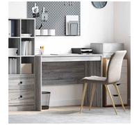 Desk Grey Sonoma 100 x 50 x 76 cm Engineered Wood Slim Writing Table Home Study