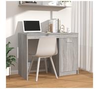Desk Grey Sonoma 100x50x76 cm Engineered Wood Compact Modern Home Office Student