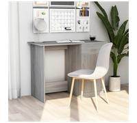 Desk Grey Sonoma 100x50x76 cm Engineered Wood Compact Study Desk w/ Slim Drawer