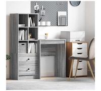 vidaXL Desk Grey Sonoma 60 x 40 x 76 cm | Contemporary style with a sleek Grey Sonoma finish, Sturdy particle board for reliability, Great for writing, studying,